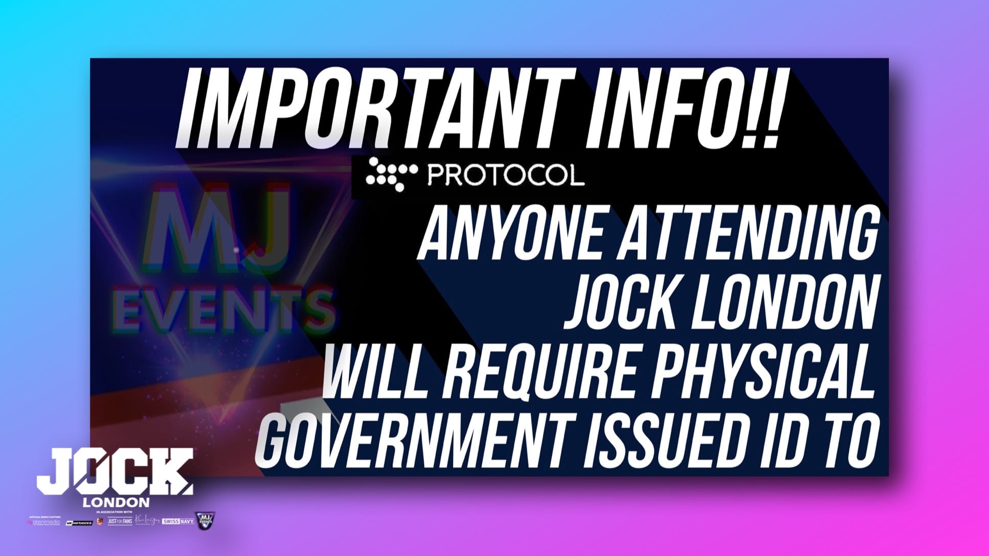 You are currently viewing JOCK LONDON – Important info for ticket holders