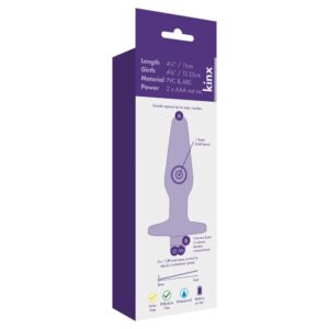 Kinx Aquavee Vibrating Butt Plug Transparent