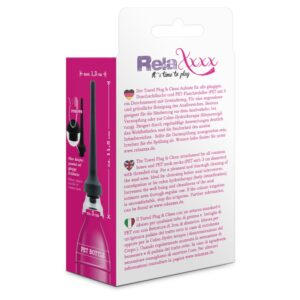 RelaXxxx Anal-Douche Travel Plug and Clean Black OS