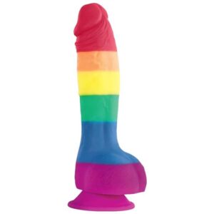 NS Novelties Colours Pride Edition 6 Inch Realistic Rainbow Dong