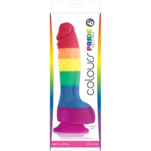 NS Novelties Colours Pride Edition 6 Inch Realistic Rainbow Dong
