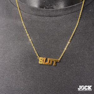 SLUT stainless Steel chain and pendant (50CM)