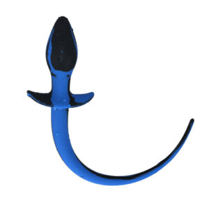 Silicone PUP TAIL  – Blue/Black