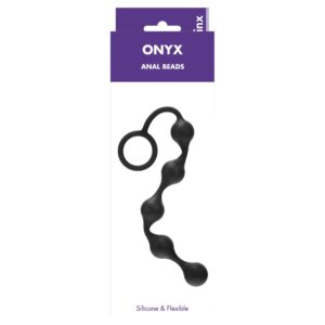 Kinx Onyx Silicone Anal Beads Black OS