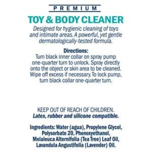 Swiss Navy Premium Toy & Body Cleaner – 207ml Foaming Dispenser