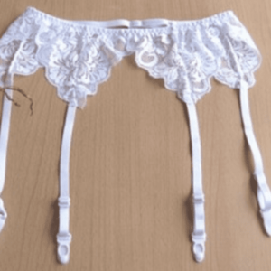 Stocking & Garter Belt Combo for Men – WHITE
