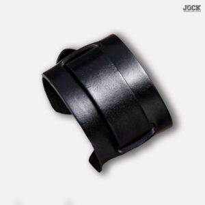 Leather Wide Wrap Bracelet/Cuff – Black