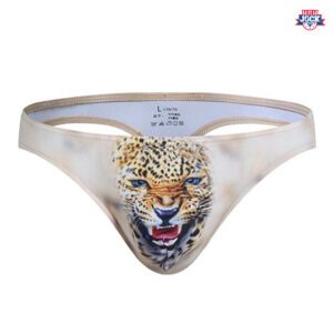 Beast Thong – Cheetah Print Low Waist Thong For Men