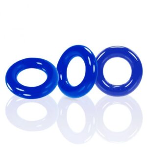 WILLY RINGS 3-pack cockrings, police blue