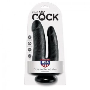 King Cock Double Penetrator Black 8.5in