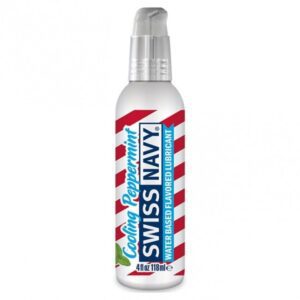 Swiss Navy Flavors Cooling Peppermint Transparent waterbased lube 4oz