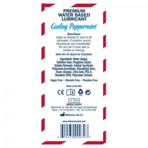 Swiss Navy Flavors Cooling Peppermint Transparent waterbased lube 4oz