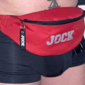 JOCK Red and Grey Bum Bag