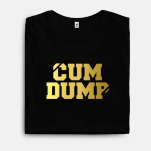 CUM DUMP printed JOCK Tribe T-shirt  – GOLD