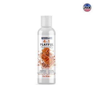 Playful 4 in 1 Lubricant with Salted Caramel  Flavor – 30ml – Swiss Navy