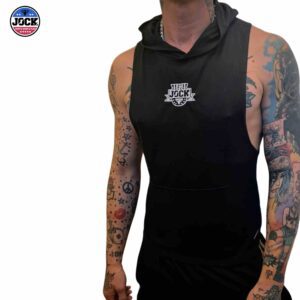 JOCK Crest Hooded Cotton Tank with pockets