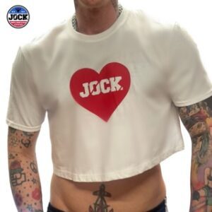 JOCK heart Crop Top