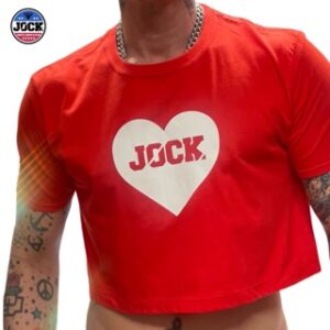 JOCK heart Crop Top