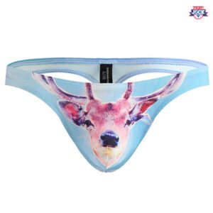 Beast Thong – Reindeer Print Low Waist Thong For Men