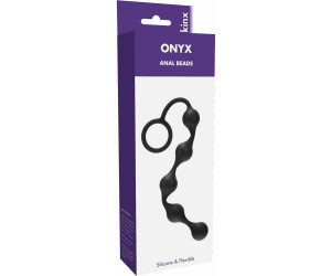 Kinx Onyx Silicone Anal Beads