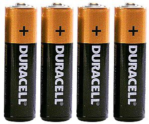 4 x Duracell AAA batteries