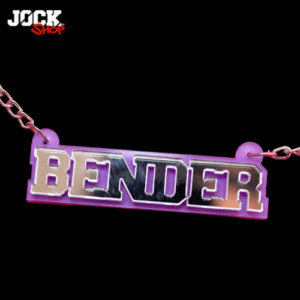 NEW design – BENDER stainless Steel & Acrylic JOCK tribe chain and pendant