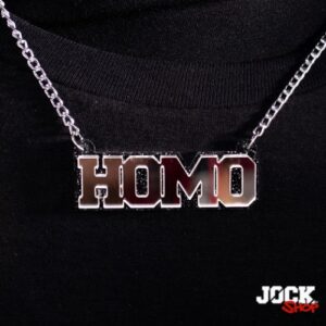 NEW design – HOMO stainless Steel & Acrylic JOCK tribe chain and pendant