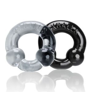 OXBALLS ULTRABALLS  2 PACK – BLACK AND CLEAR