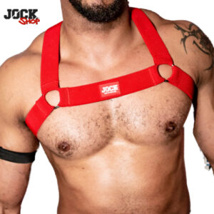 The Delux JOCK H Harness – RED