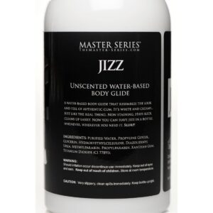 Master Series Unscented Jizz Body Glide Lubricant 16oz