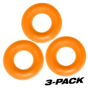 Oxballs Fat Willy 3 Pack Jumbo Cock Rings Orange