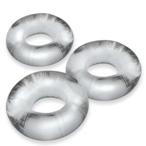 Oxballs Fat Willy 3-Pack Jumbo Cockrings Clear