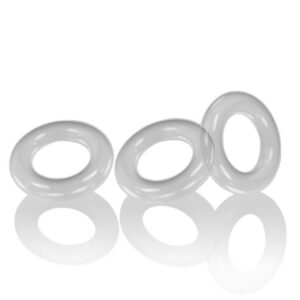 WILLY RINGS 3-pack cockrings, CLEAR