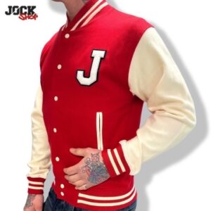 JOCK VARSITY JUMPER RED, Size Medium – SAMPLE – FOR general release soon